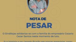 Nota de pesar – Cezario Cezar Santos
